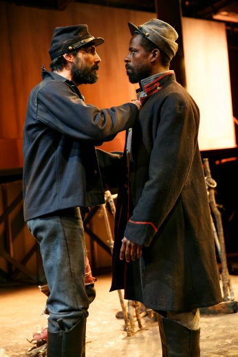 Louis Cancelmi and Sterling K. Brown, photo by Joan Marcus